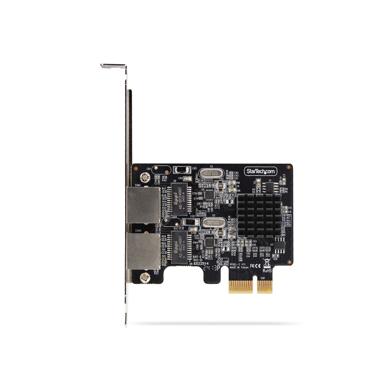 STARTECH.COM Gigabit Network Card - 2-port Taa-compliant Nic Windows/linux