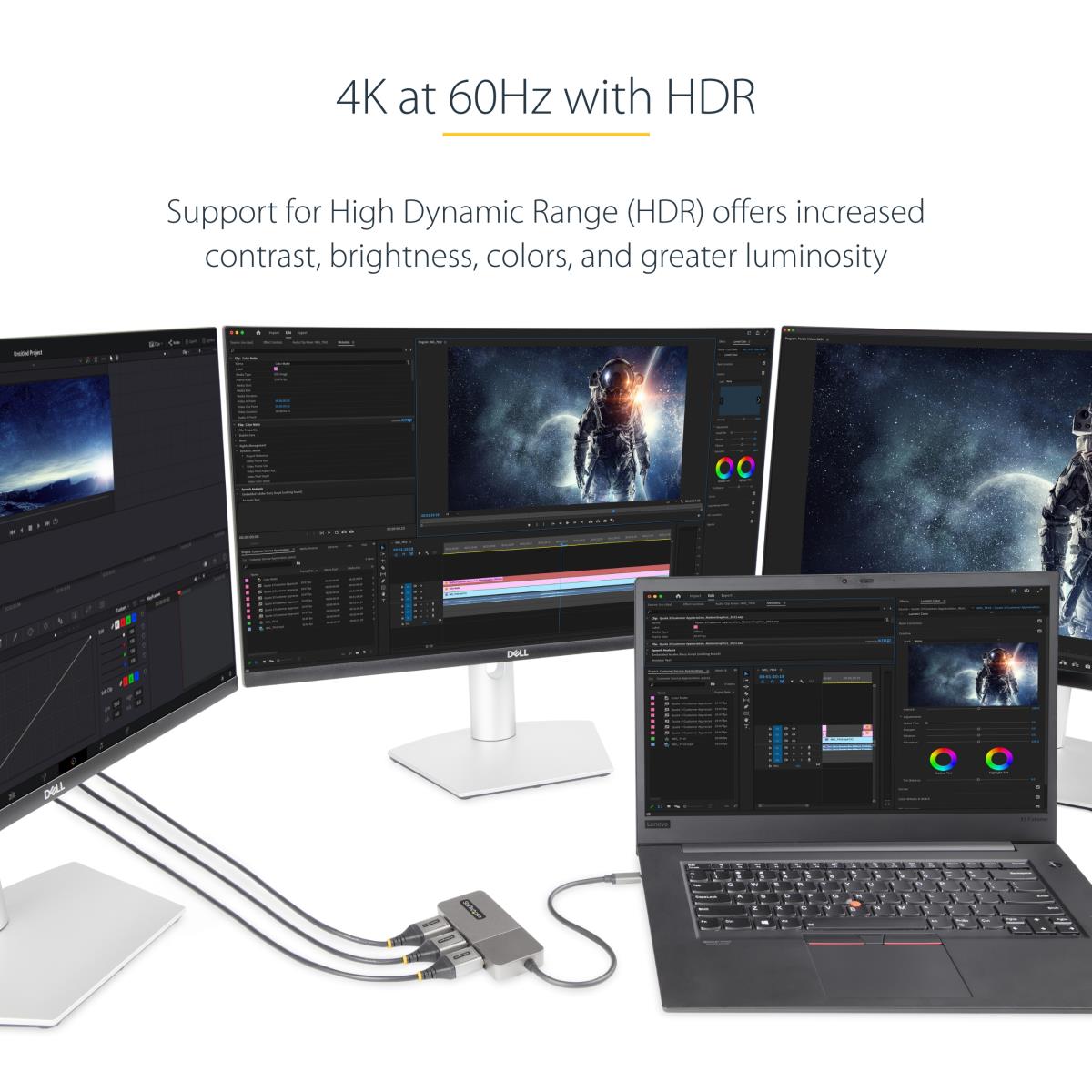 STARTECH.COM USB-c To Triple Dp Mst Hub - DisplayPort 1.4 4k 60hz