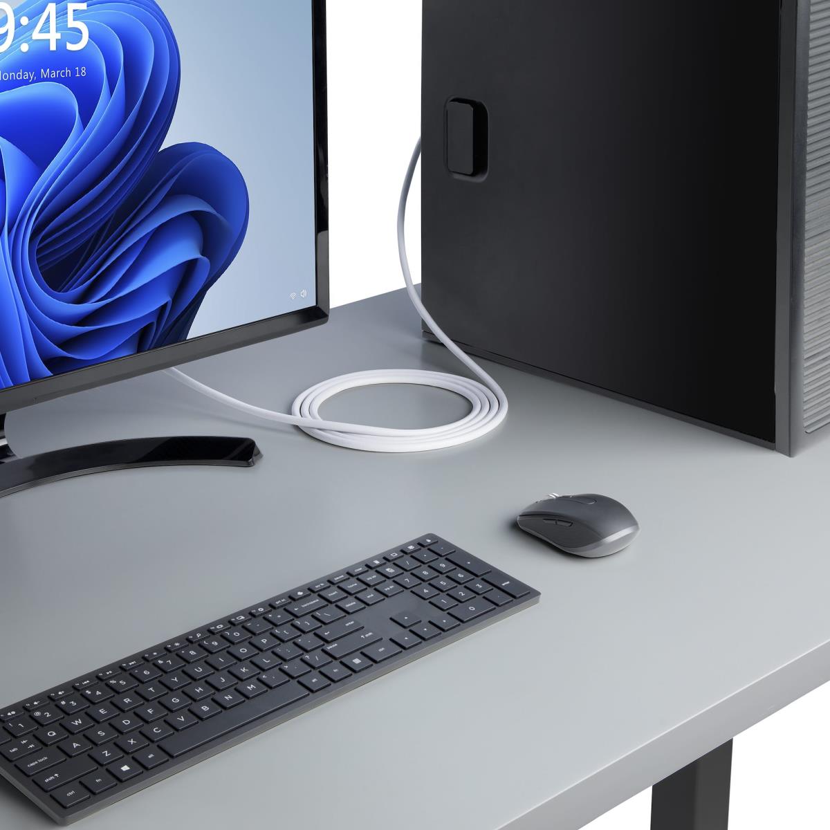 STARTECH.COM Vesa Certified DisplayPort 1.2 Cable, 4k 60hz, 21.6gbps, Latching Dp Connectors, Dp 1.2 DisplayPort Cable, Dp Monitor Cord, M/m 1.8m White