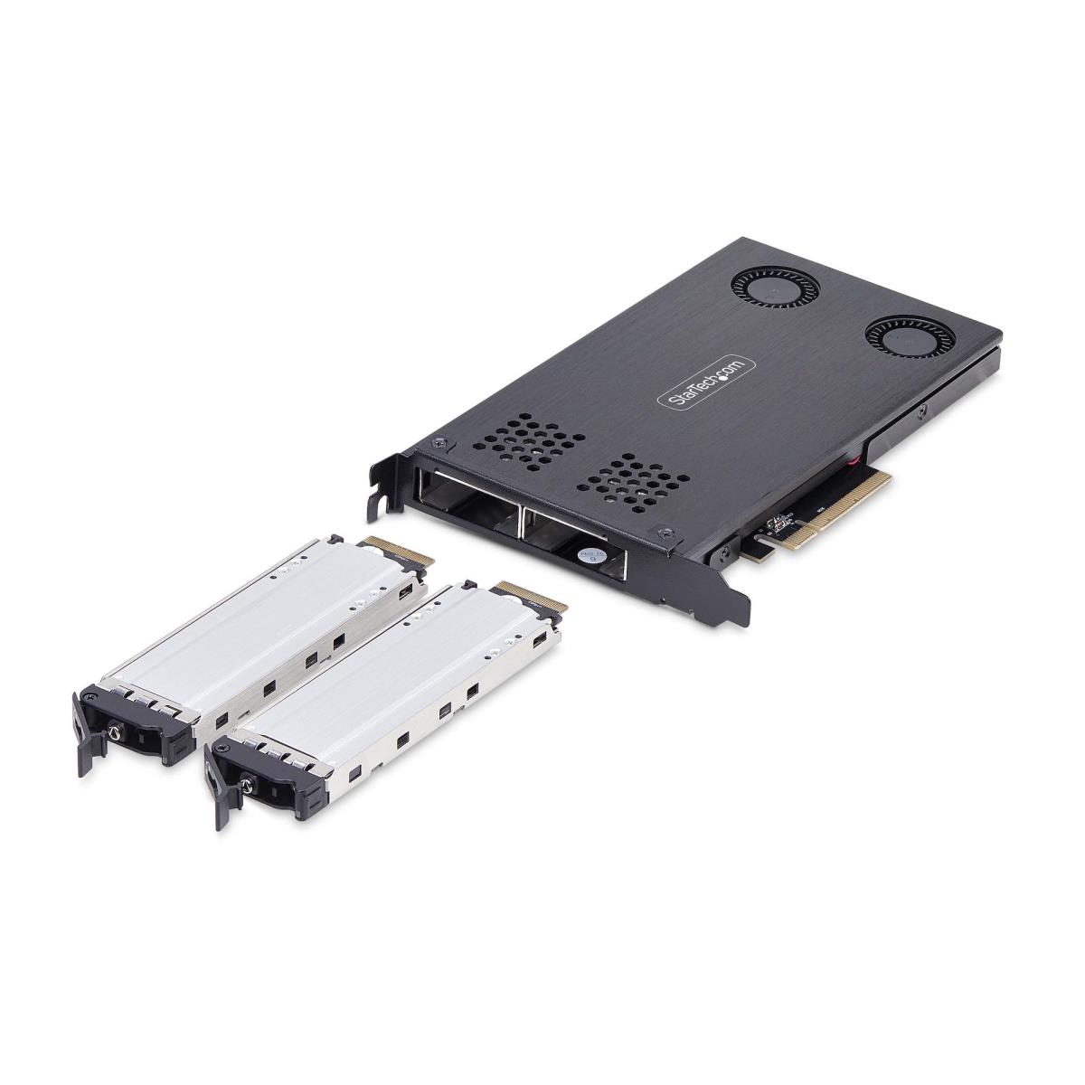 STARTECH.COM Dual-bay M.2 Nvme SSD To Pci-e X8