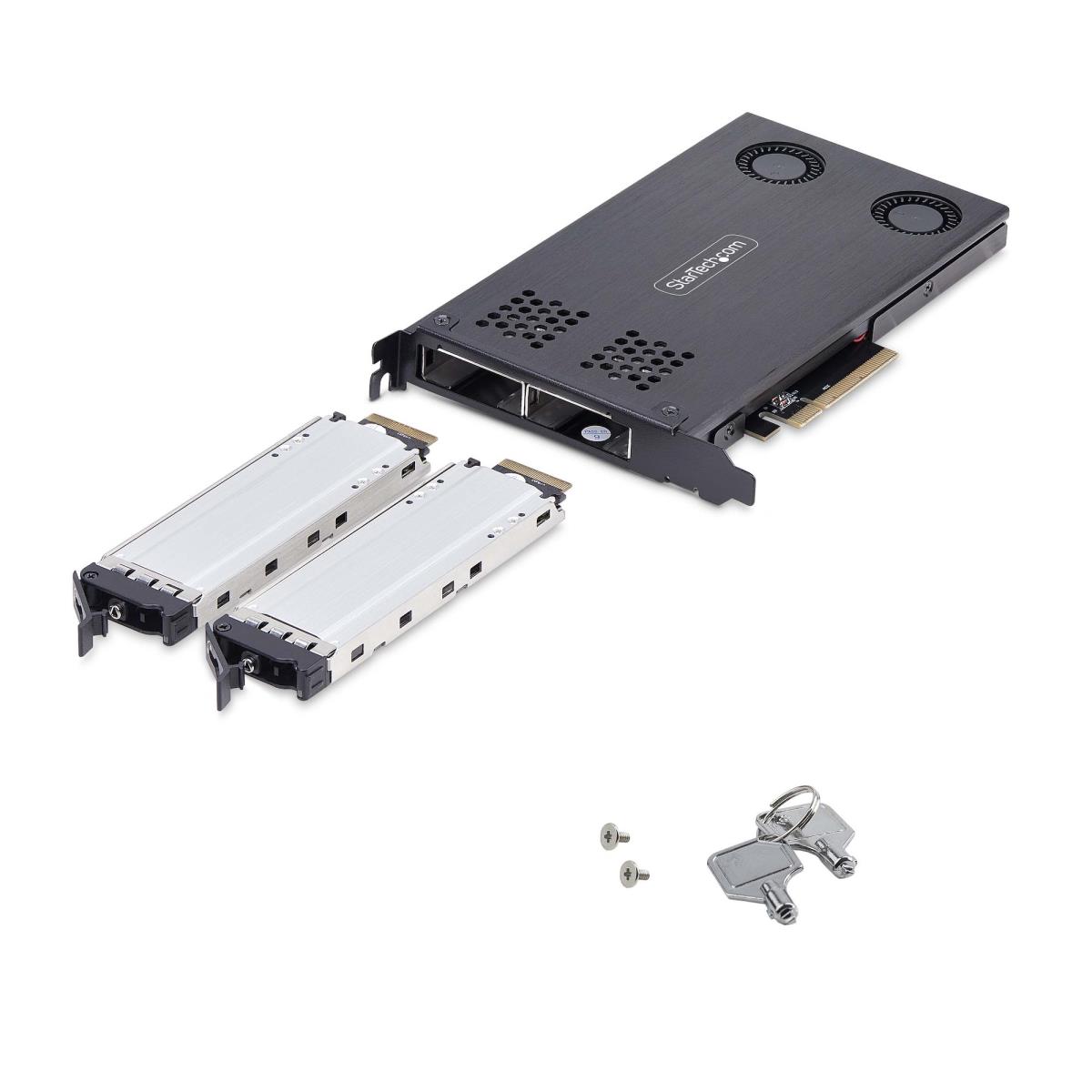 STARTECH.COM Dual-bay M.2 Nvme SSD To Pci-e X8
