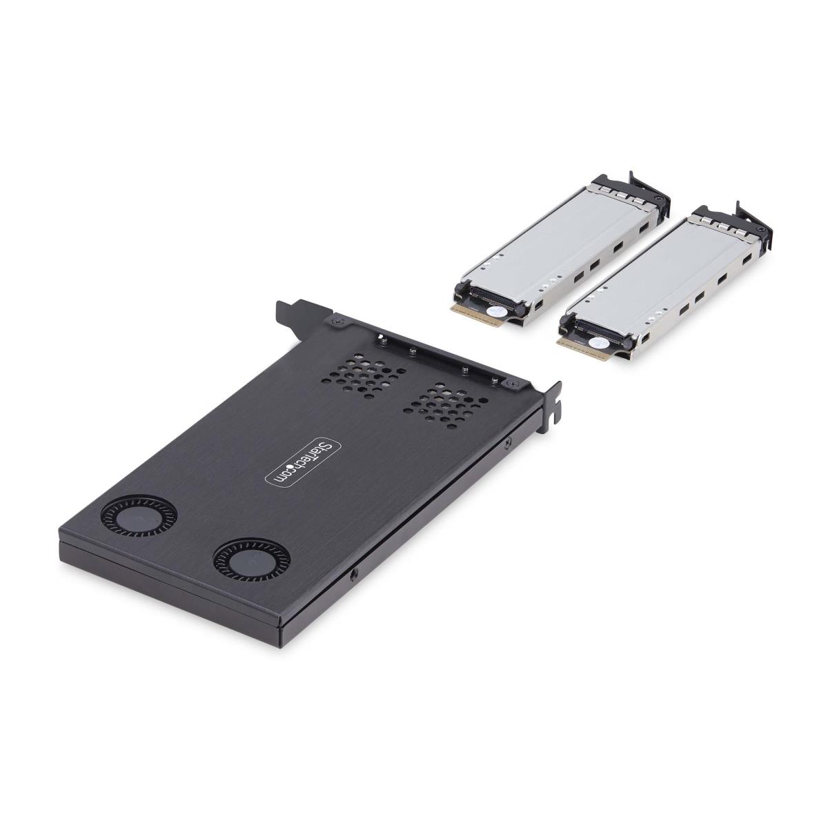 STARTECH.COM Dual-bay M.2 Nvme SSD To Pci-e X8