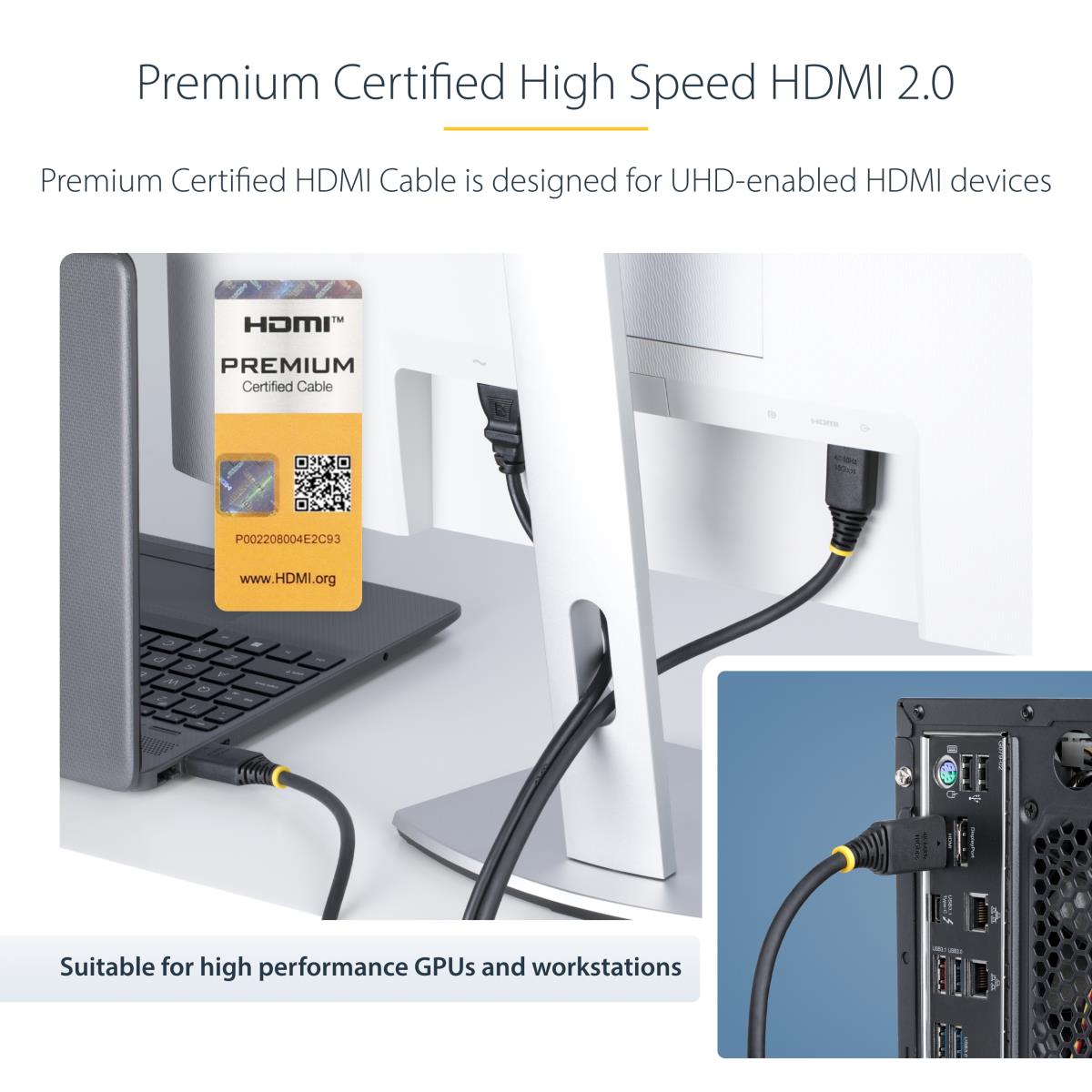 STARTECH.COM Premium Certified High Speed Hdmi Cable 3m