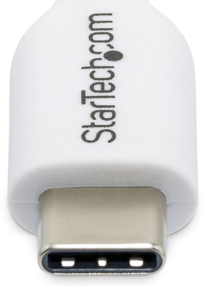 STARTECH.COM USB-c Charging Cable, Charge & Sync, 60w (3a) Pd, USB 2.0 Laptop Charger Cable - White USB C Charging Cord 2m