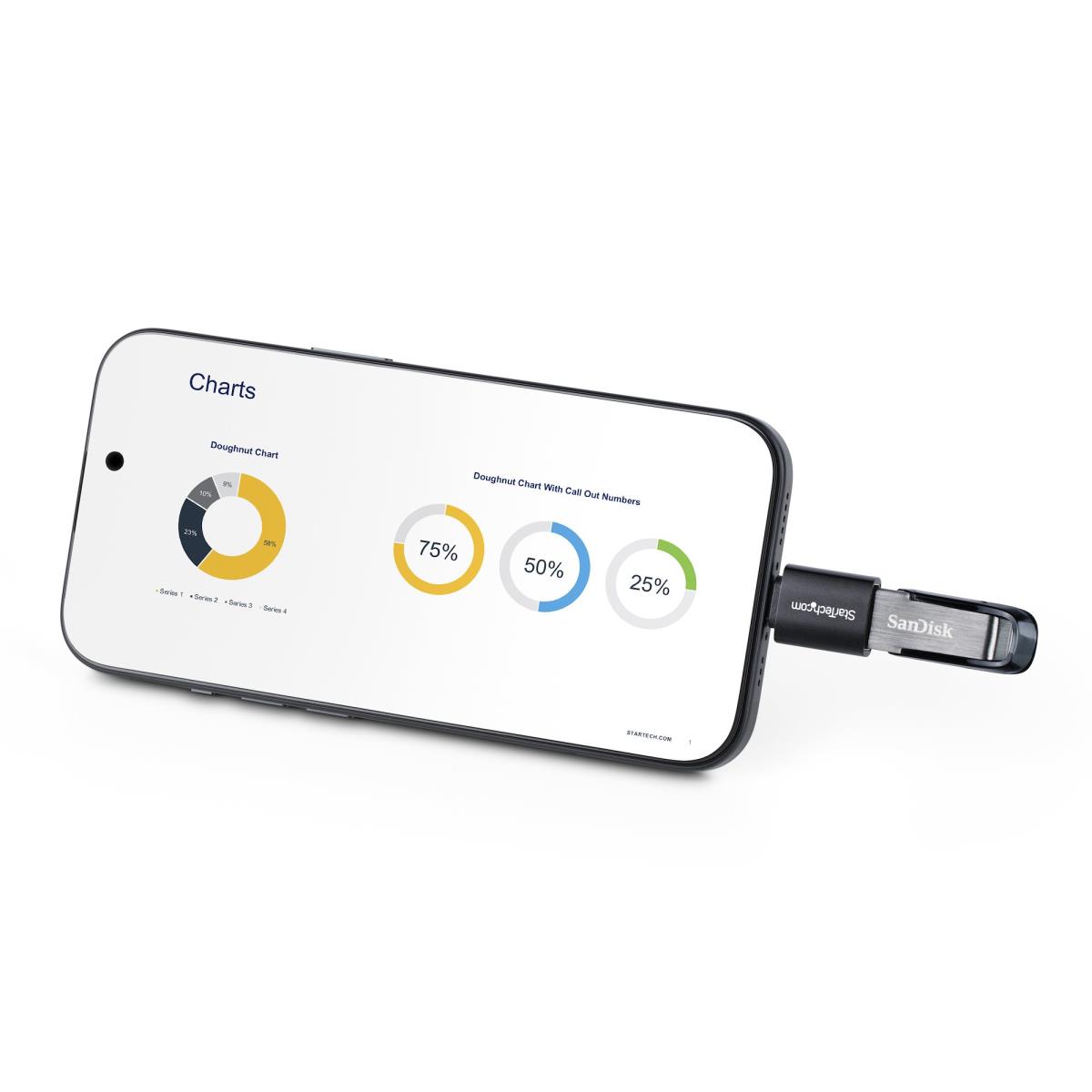 STARTECH.COM USB-c To USB-a Adapter, USB 5gbps, 3a, USB-c Male To USB-a Female Converter, Durable Metal Housing - Thunderbolt Compatible