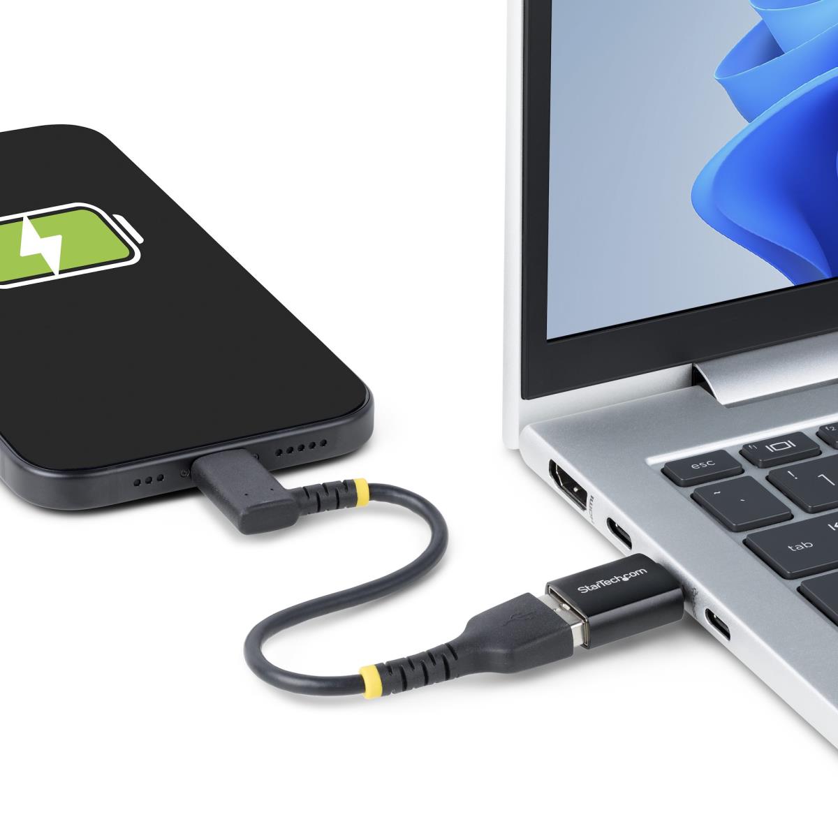 STARTECH.COM USB-c To USB-a Adapter, USB 5gbps, 3a, USB-c Male To USB-a Female Converter, Durable Metal Housing - Thunderbolt Compatible