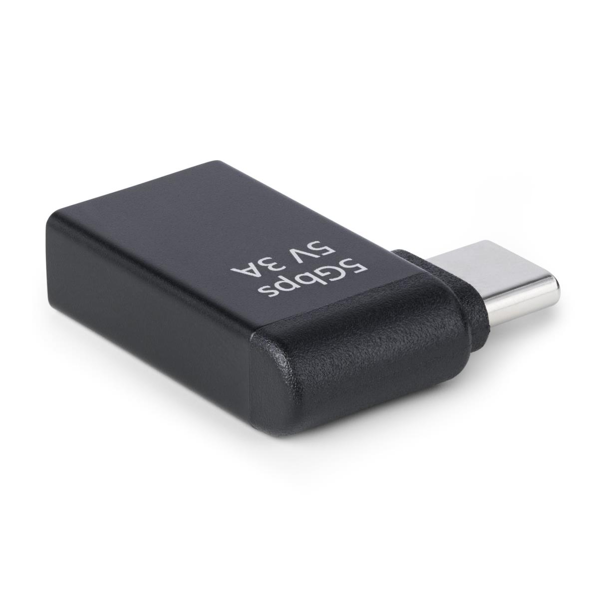 STARTECH.COM USB-c To USB-a Adapter, Right-angled, USB 5gbps, 3a, USB-c Male To USB-a Female Converter, Durable Metal Housing - Thunderbolt Compatible