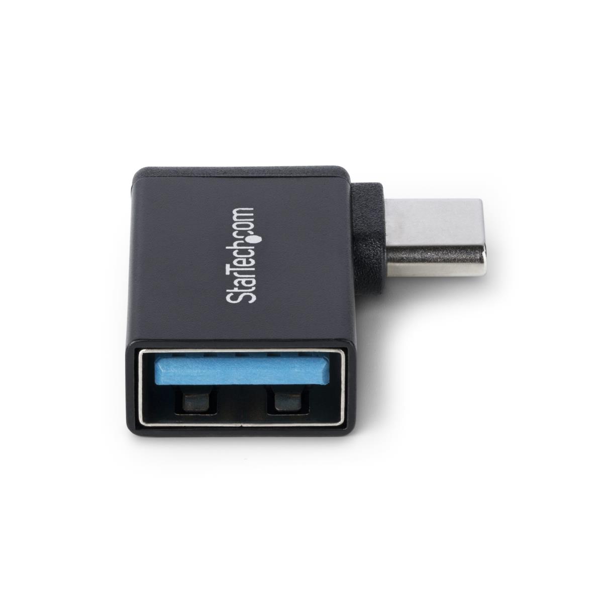 STARTECH.COM USB-c To USB-a Adapter, Right-angled, USB 5gbps, 3a, USB-c Male To USB-a Female Converter, Durable Metal Housing - Thunderbolt Compatible