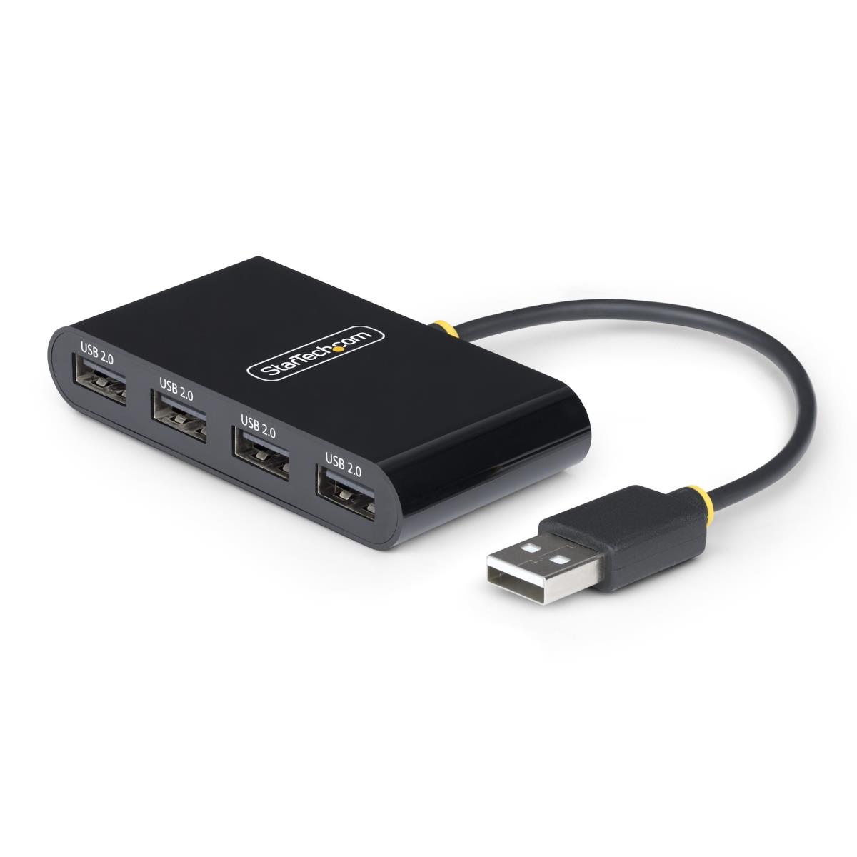 STARTECH.COM Portable Hub - 4-port USB 2.0 With Built-in Cable