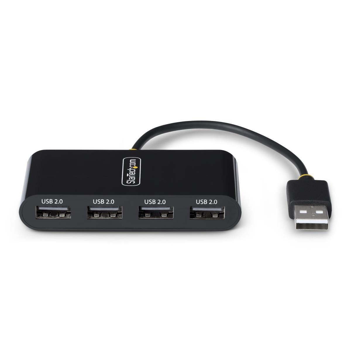 STARTECH.COM Portable Hub - 4-port USB 2.0 With Built-in Cable