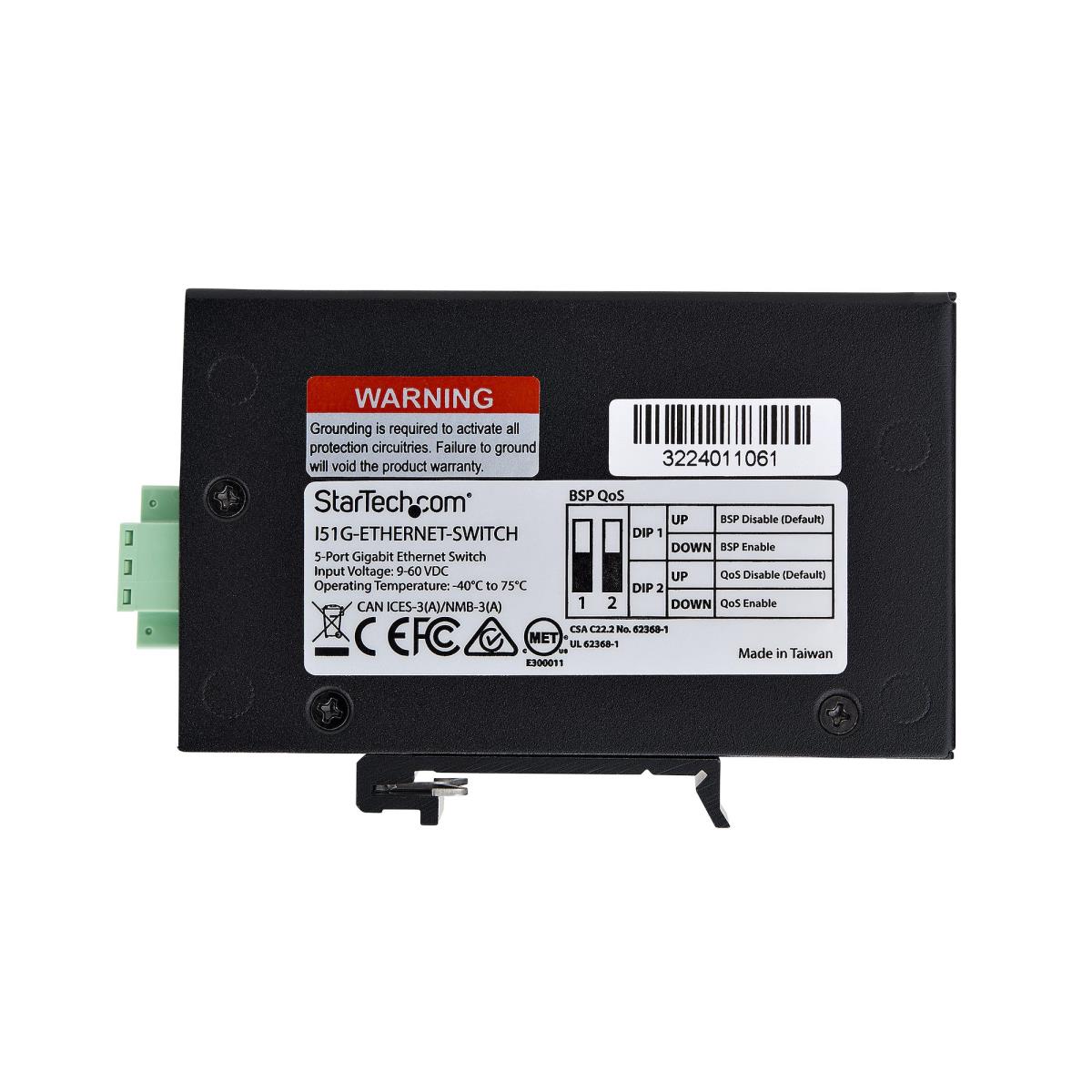 STARTECH.COM Unmanaged Switch 5-port Taa - 10/100/1000mbps Fanless Ip30