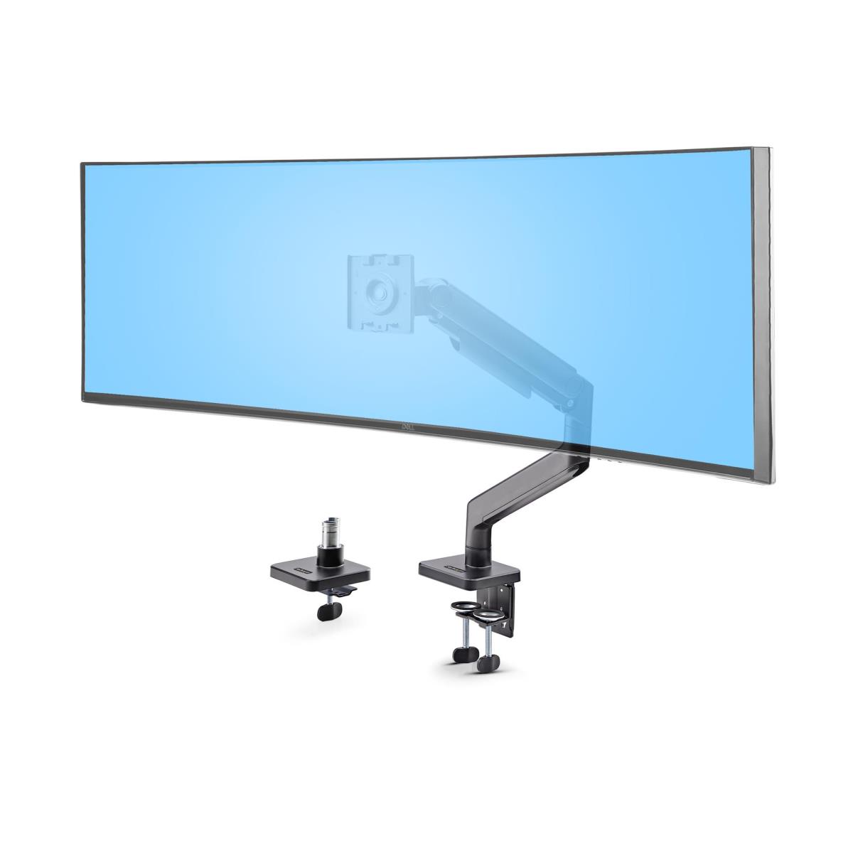STARTECH.COM Monitor Desk Mount For Up To 49in Ultrawide Curved Screens Max 44lb - Mechanical Spring Arm - C-clamp/grommet - Tool-less Adjustment