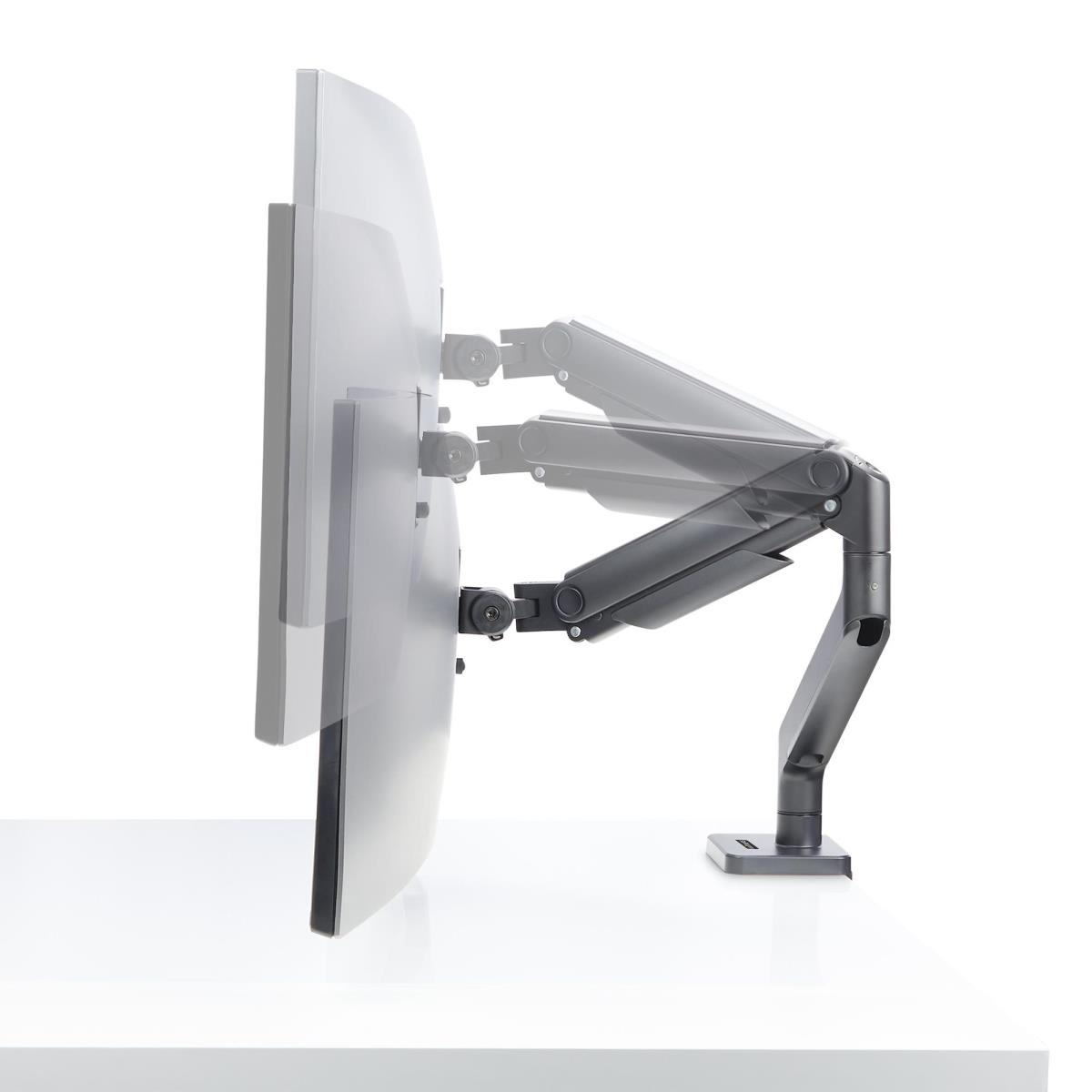 STARTECH.COM Monitor Desk Mount For Up To 49in Ultrawide Curved Screens Max 44lb - Mechanical Spring Arm - C-clamp/grommet - Tool-less Adjustment