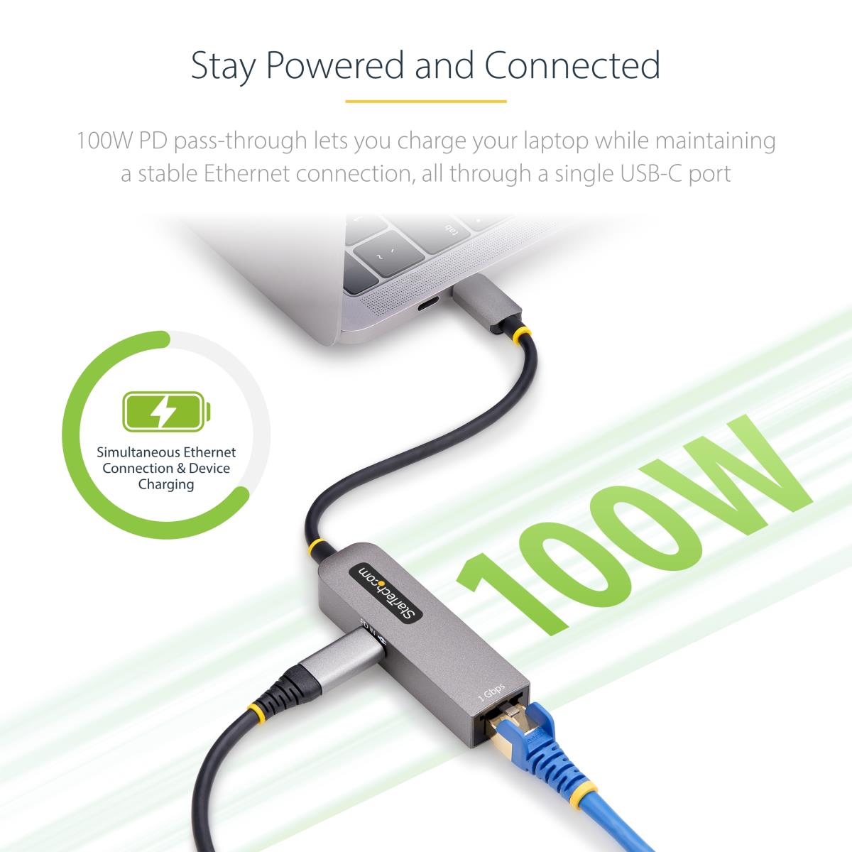 STARTECH.COM USB 3.0 Type-c To 1 Gigabitethernet Adapter