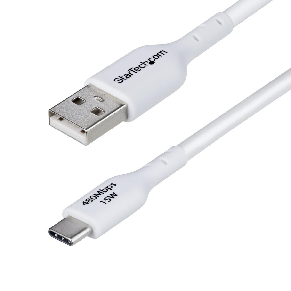 STARTECH.COM USB-a To USB-c Cable Charger Cord USB 2.0 Data Transfer 3m White