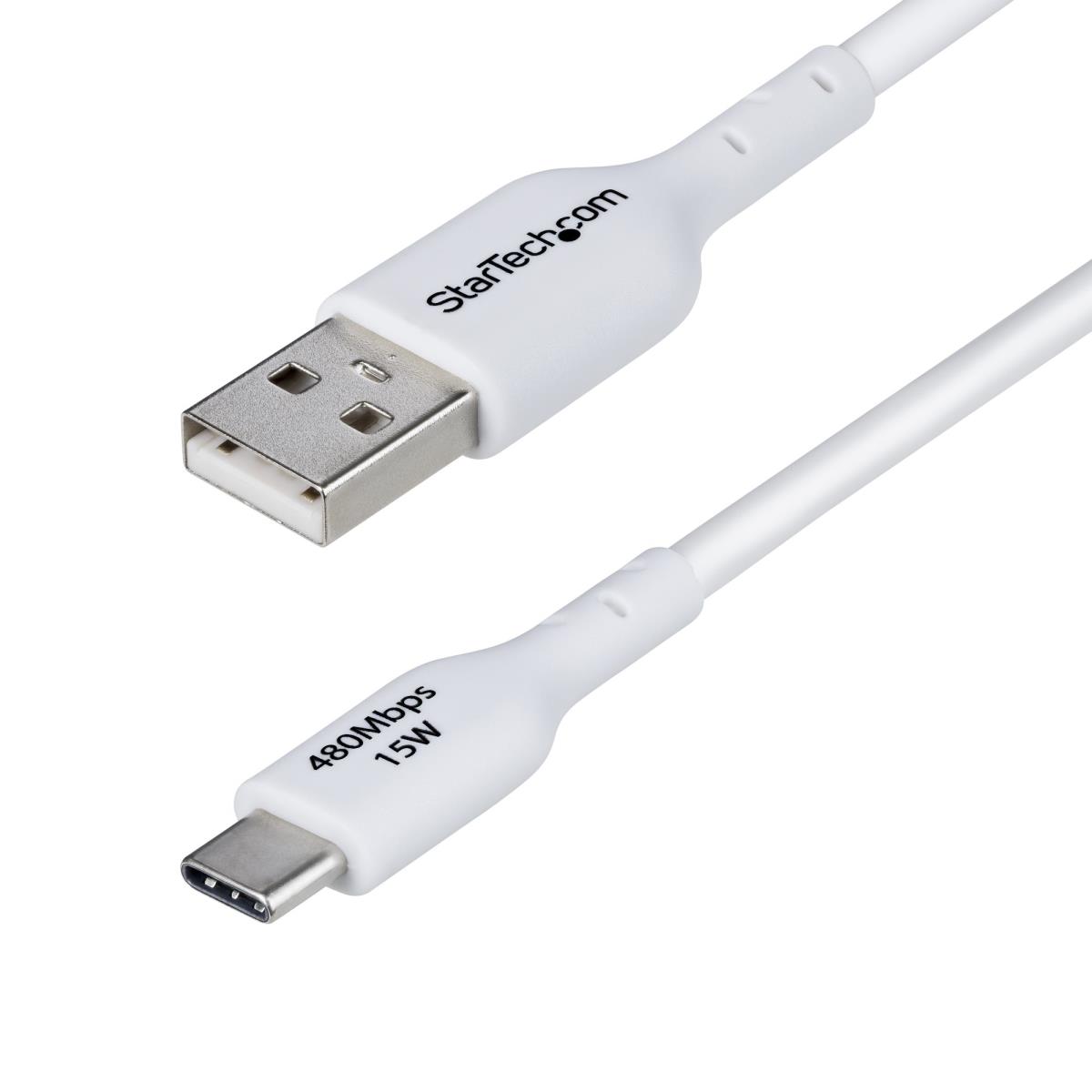 STARTECH.COM USB-a To USB-c Cable Charger Cord USB 2.0 Data Transf 2m White