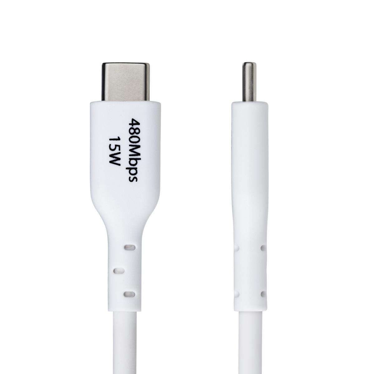 STARTECH.COM USB-a To USB-c Cable Charger Cord USB 2.0 Data Transf 2m White