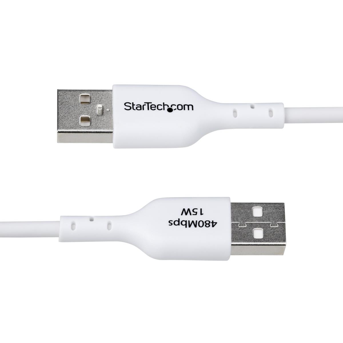 STARTECH.COM USB-a To USB-c Cable Charger Cord USB 2.0 Data Transfer 1m White