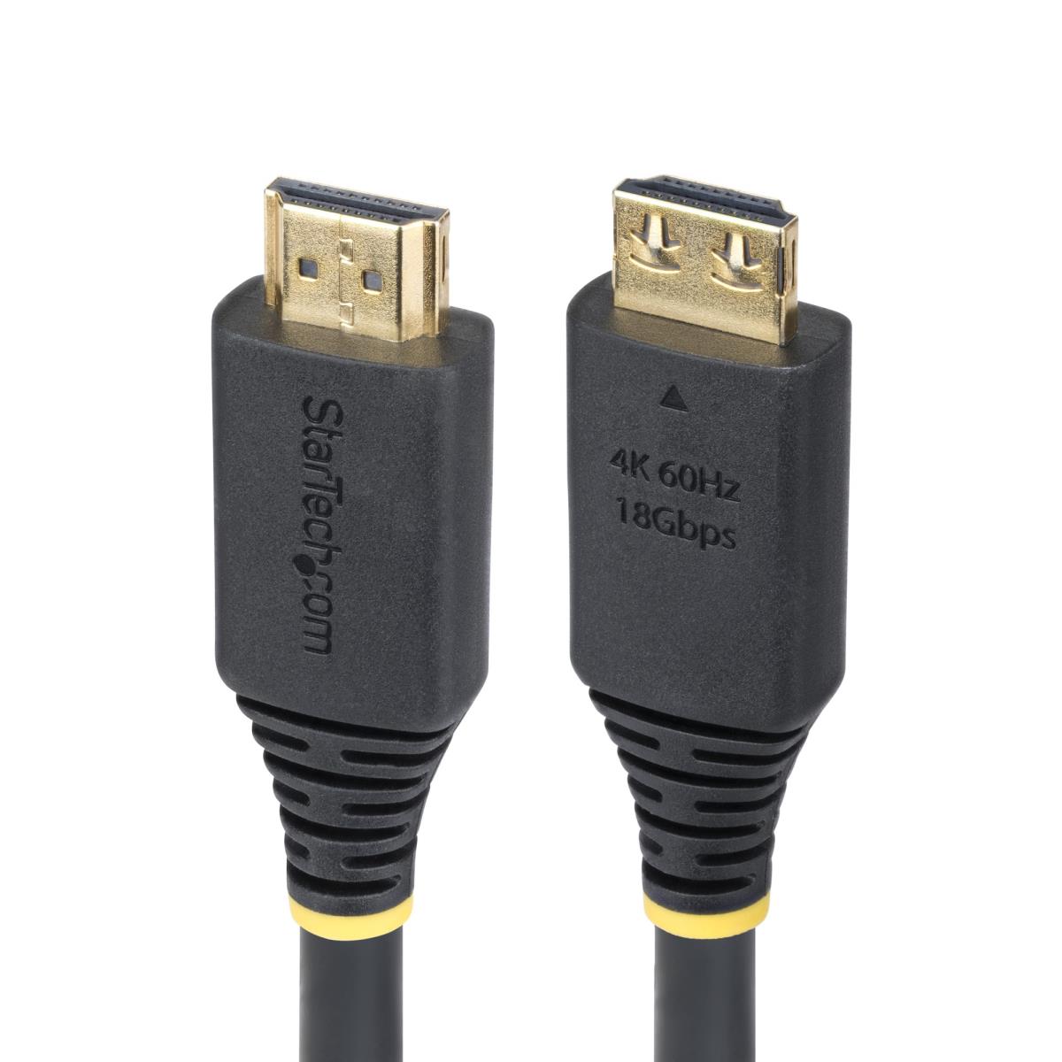 STARTECH.COM High Speed Hdmi Cable Gripping Connectors/4k 60hz/hdr1 15ft
