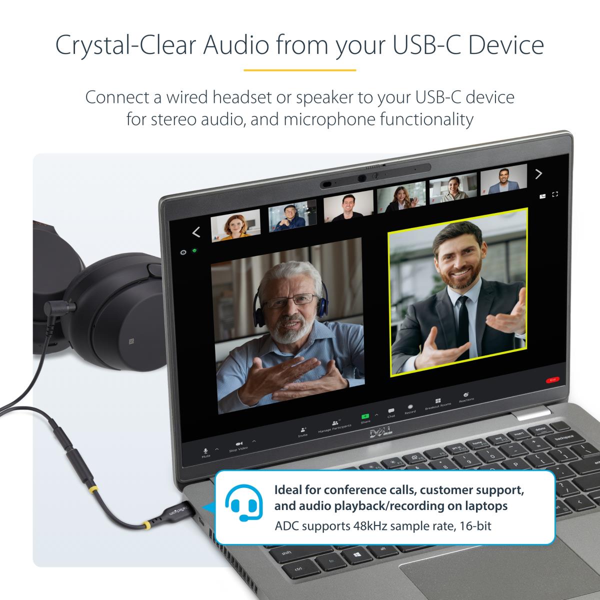 STARTECH.COM USB-c Audio Adapter To 3.5mm Trrs Jack