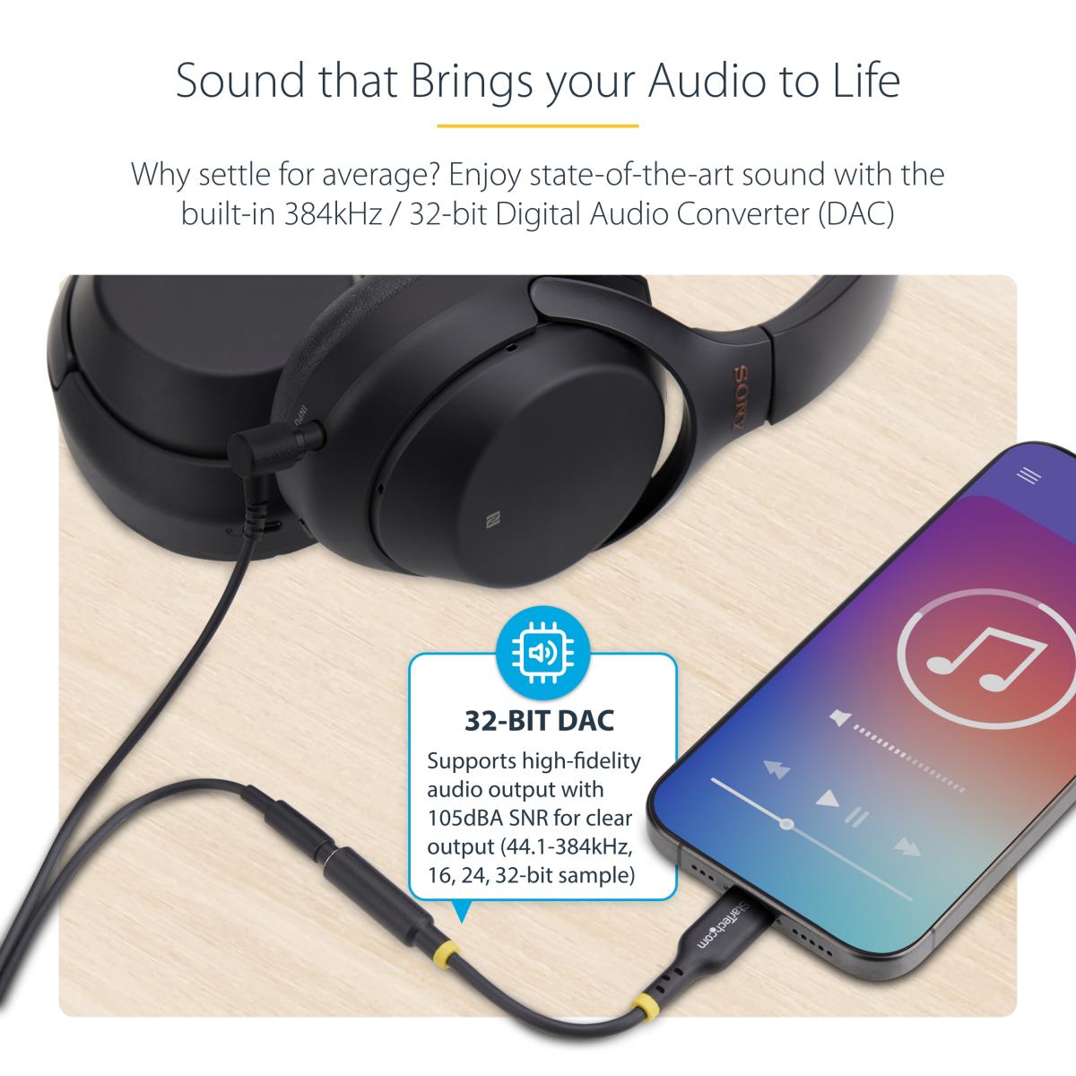 STARTECH.COM USB-c Audio Adapter To 3.5mm Trrs Jack
