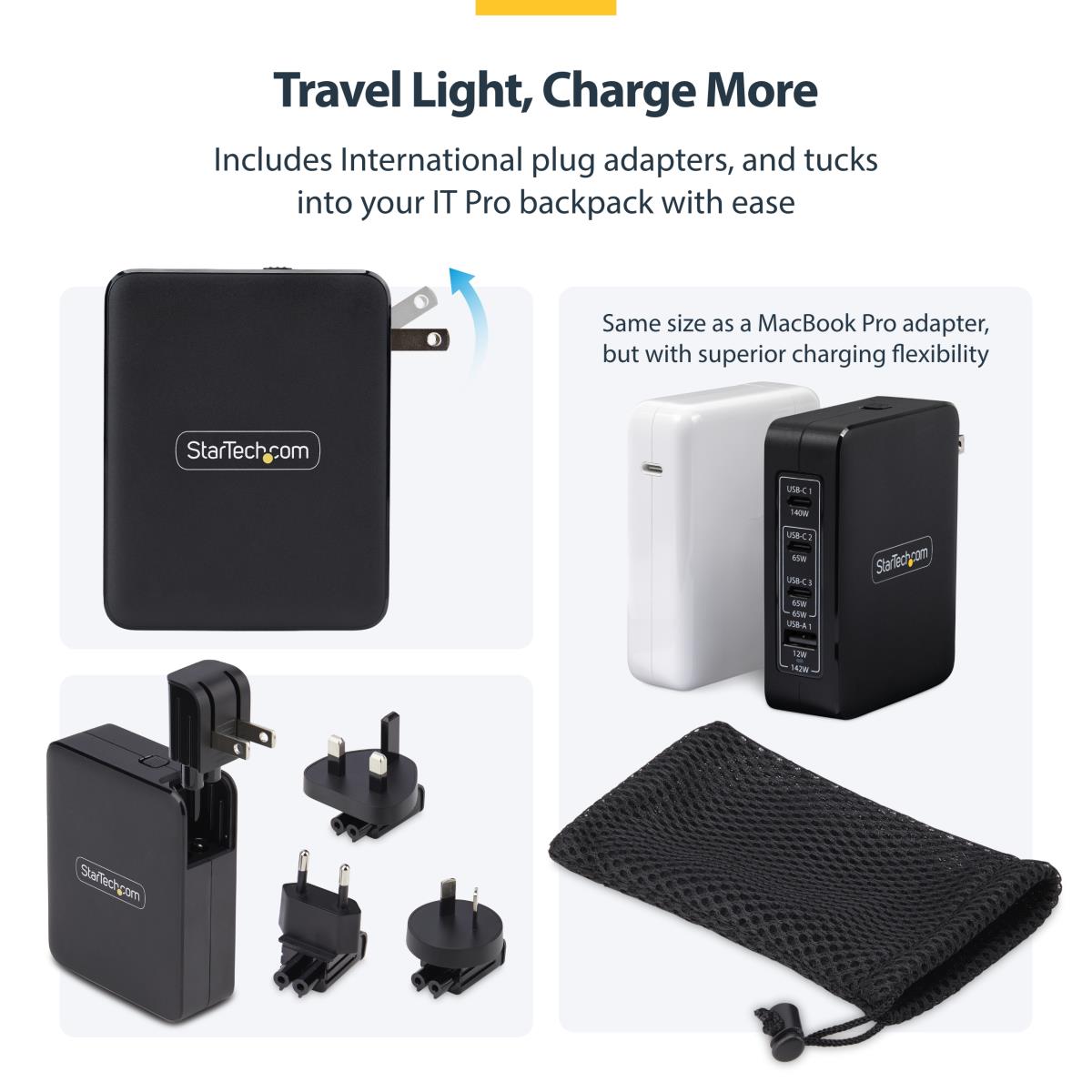 STARTECH.COM USB-c Wall Charger Pd 3.1 140w