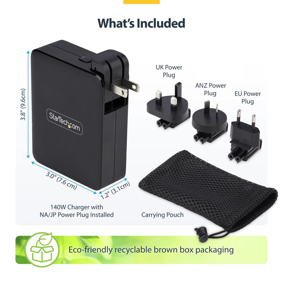 STARTECH.COM USB-c Wall Charger Pd 3.1 140w