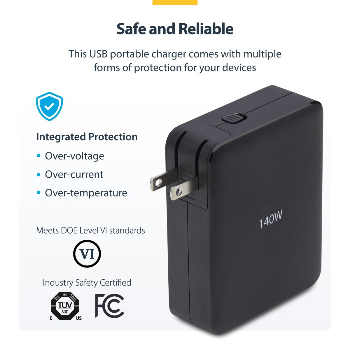 STARTECH.COM USB-c Wall Charger Pd 3.1 140w
