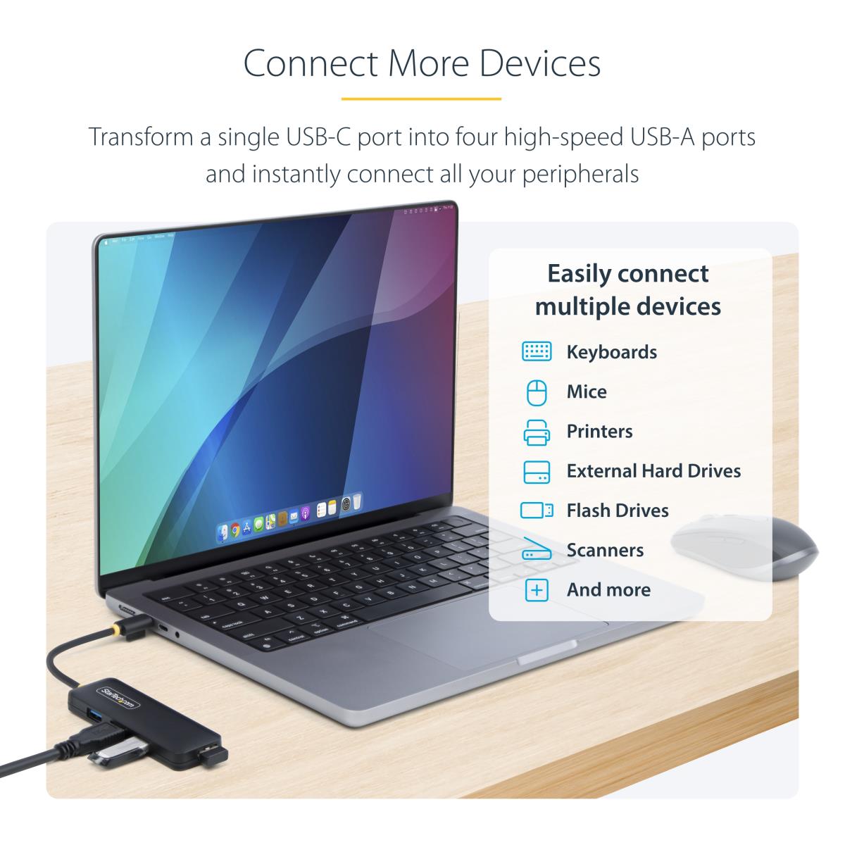 STARTECH.COM USB-c Hub 4-port USB Bus Powered