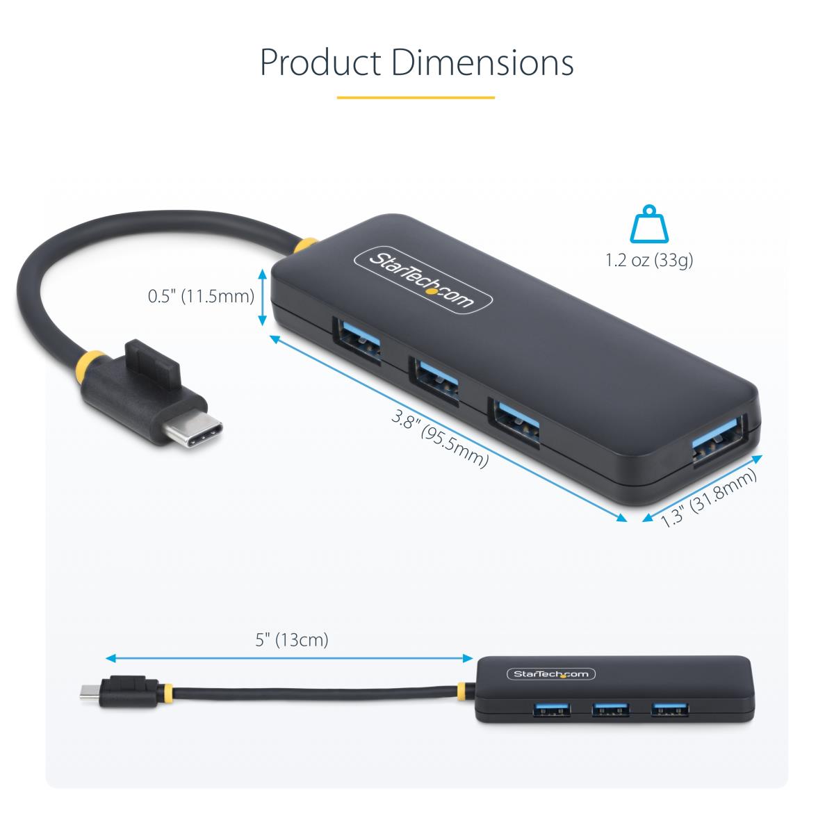 STARTECH.COM USB-c Hub 4-port USB Bus Powered