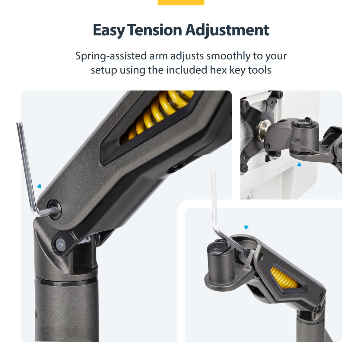 STARTECH.COM Desk Mount Monitor Arm Max 32in - C-clamp Mechanical Spring Taa