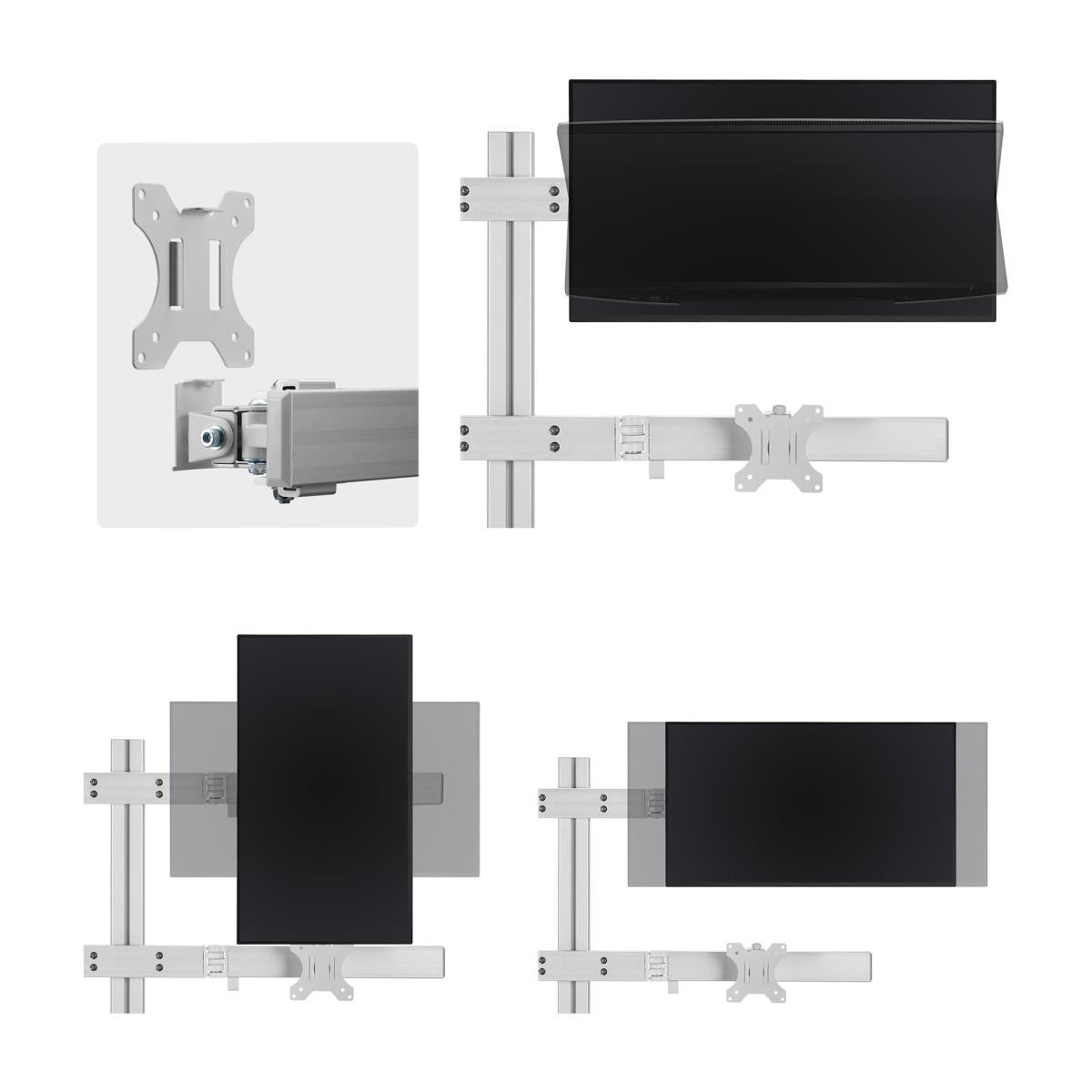 STARTECH.COM Six-monitor Desk Mount Crossbar - Max 32in Screens/17.6lb Each/v