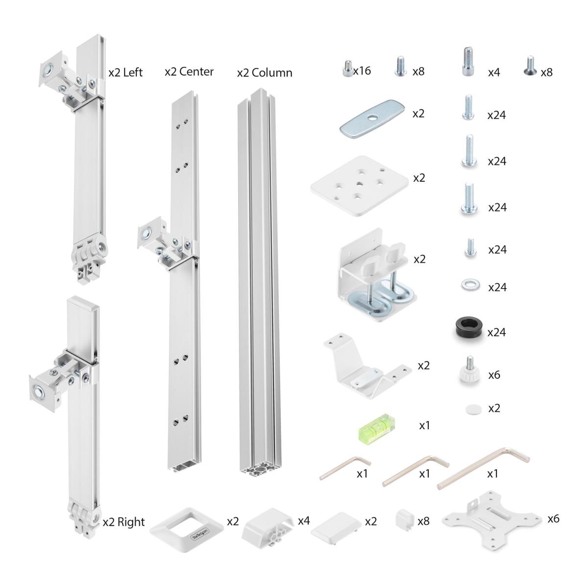 STARTECH.COM Six-monitor Desk Mount Crossbar - Max 32in Screens/17.6lb Each/v