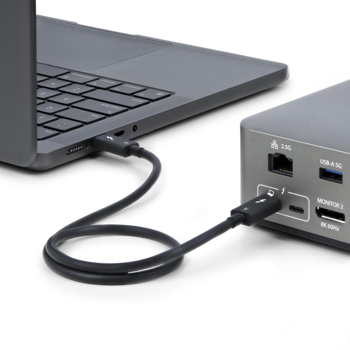 STARTECH.COM Thunderbolt 5 Cable, 80gbps/up To 120gbps, 240w Pd, 8k 60hz, Certified Thunderbolt Cable 80cm