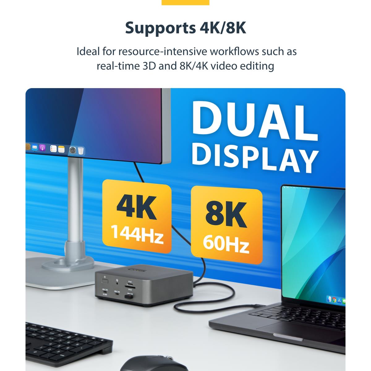 STARTECH.COM Thunderbolt 5 Cable, 80gbps/up To 120gbps, 240w Pd, 8k 60hz, Certified Thunderbolt Cable 80cm