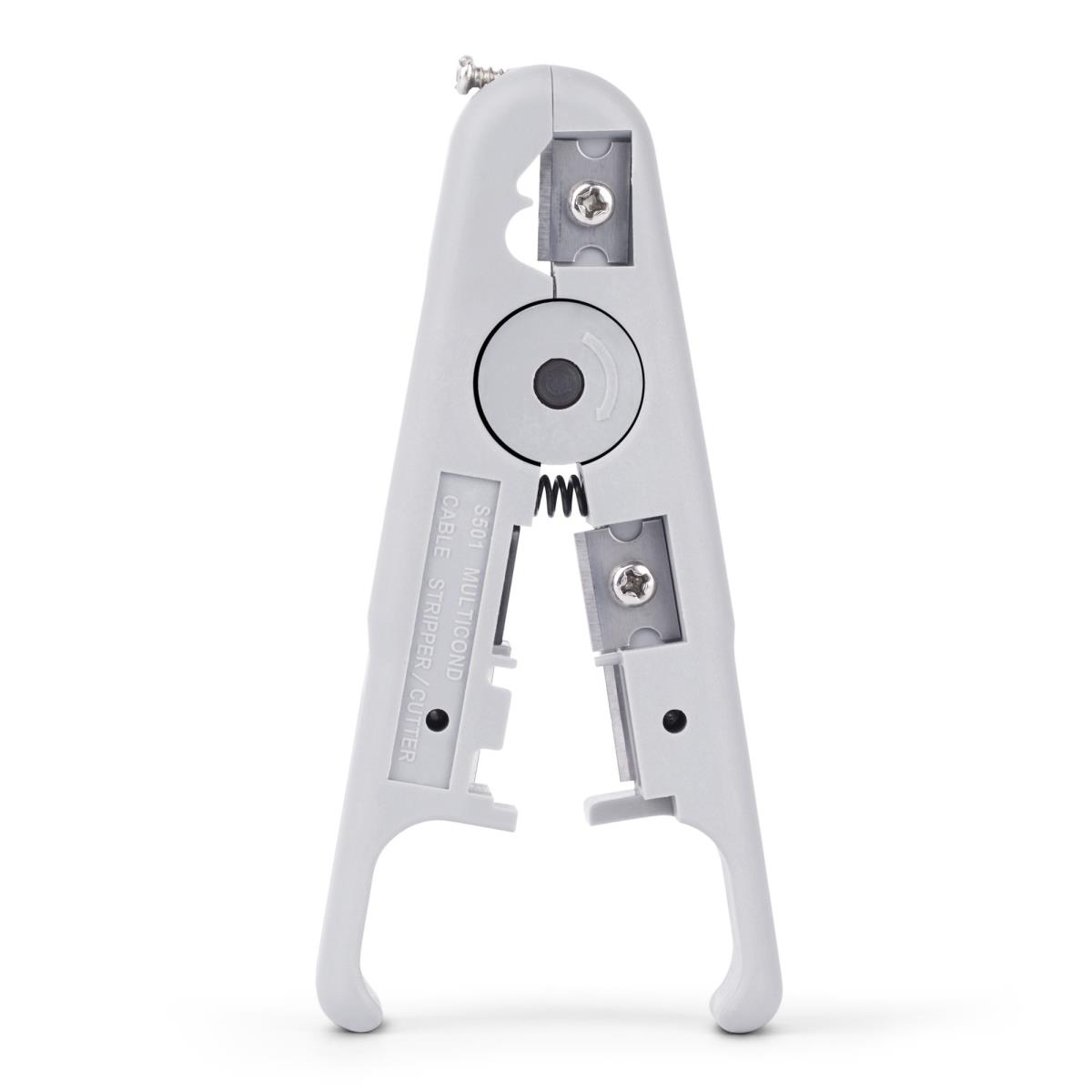 STARTECH.COM Network Cable Stripper And Cutter, Professional Wire Stripper For Utp/ftp/stp/coax Cables, Rotary Wire Stripping And Cutting Tool