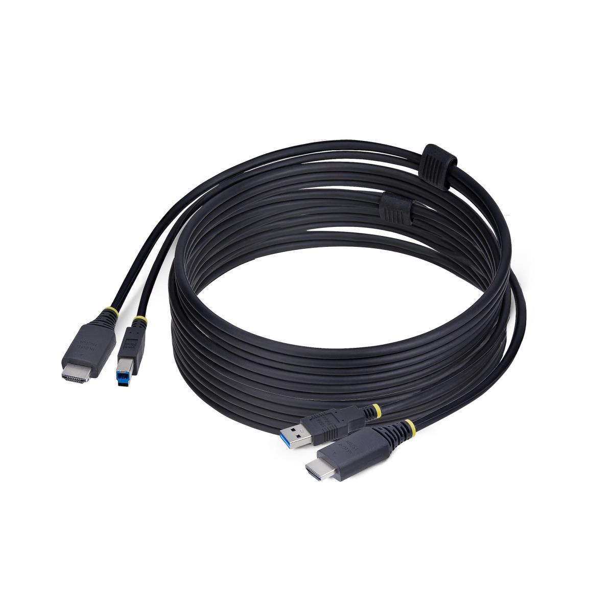 STARTECH.COM Hdmi And USB 5gbps KVM Cable, 4k 60hz, Hdmi 2.0 And USB Combo Cable For KVM Switches 3m