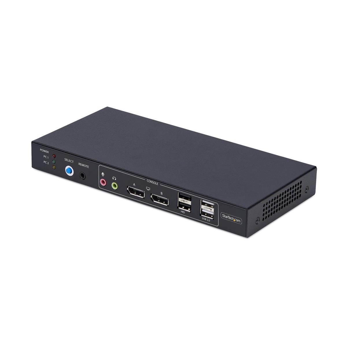STARTECH.COM Dual-monitor DisplayPort KVM Switch 2-port With Dual View Video Matrix, 4k 60hz, 4x USB Hub Ports, Hotkey Switching