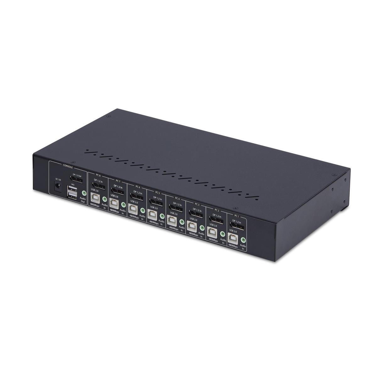 STARTECH.COM DisplayPort KVM Switch 8-port With 1u Rack Mount Kit