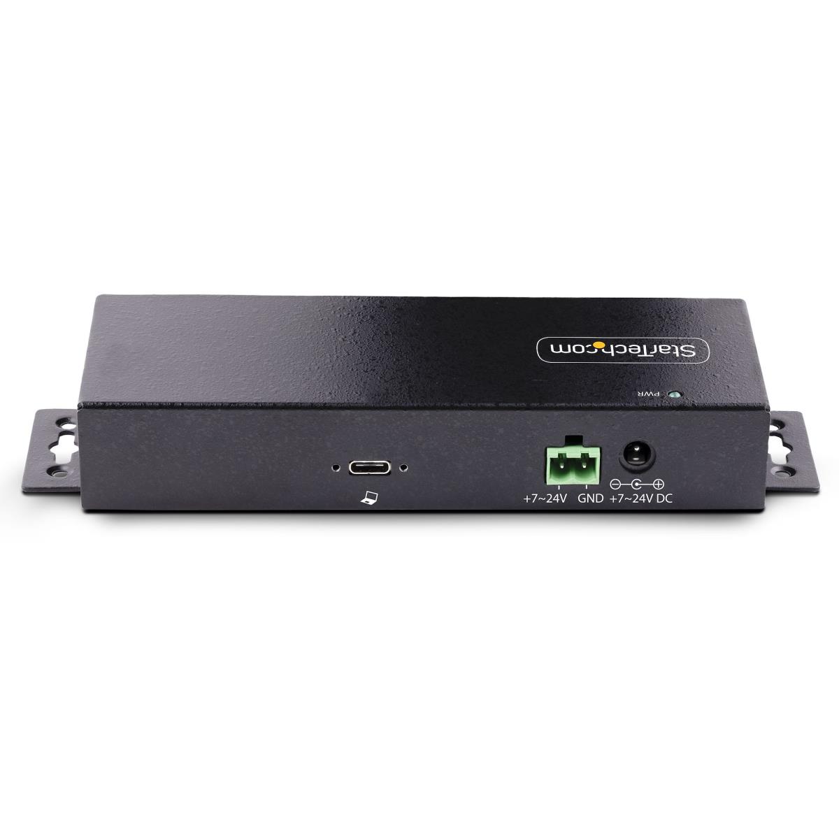 STARTECH.COM Industrial USB 10gbps Hub 7-port With Power Adapter, Metal, Mountable, 5x USB-a And 2x USB-c