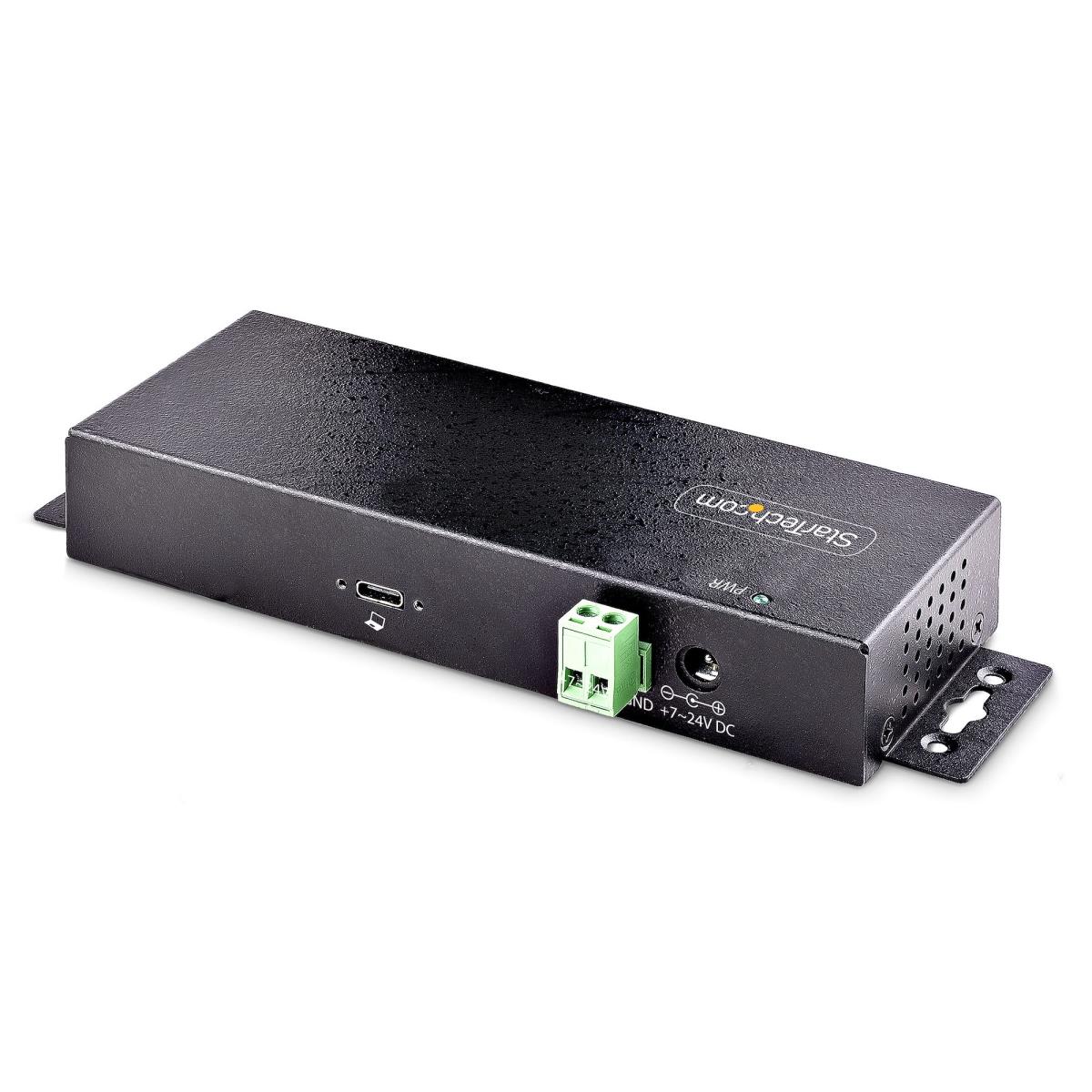 STARTECH.COM Industrial USB 10gbps Hub 7-port With Power Adapter, Metal, Mountable, 5x USB-a And 2x USB-c