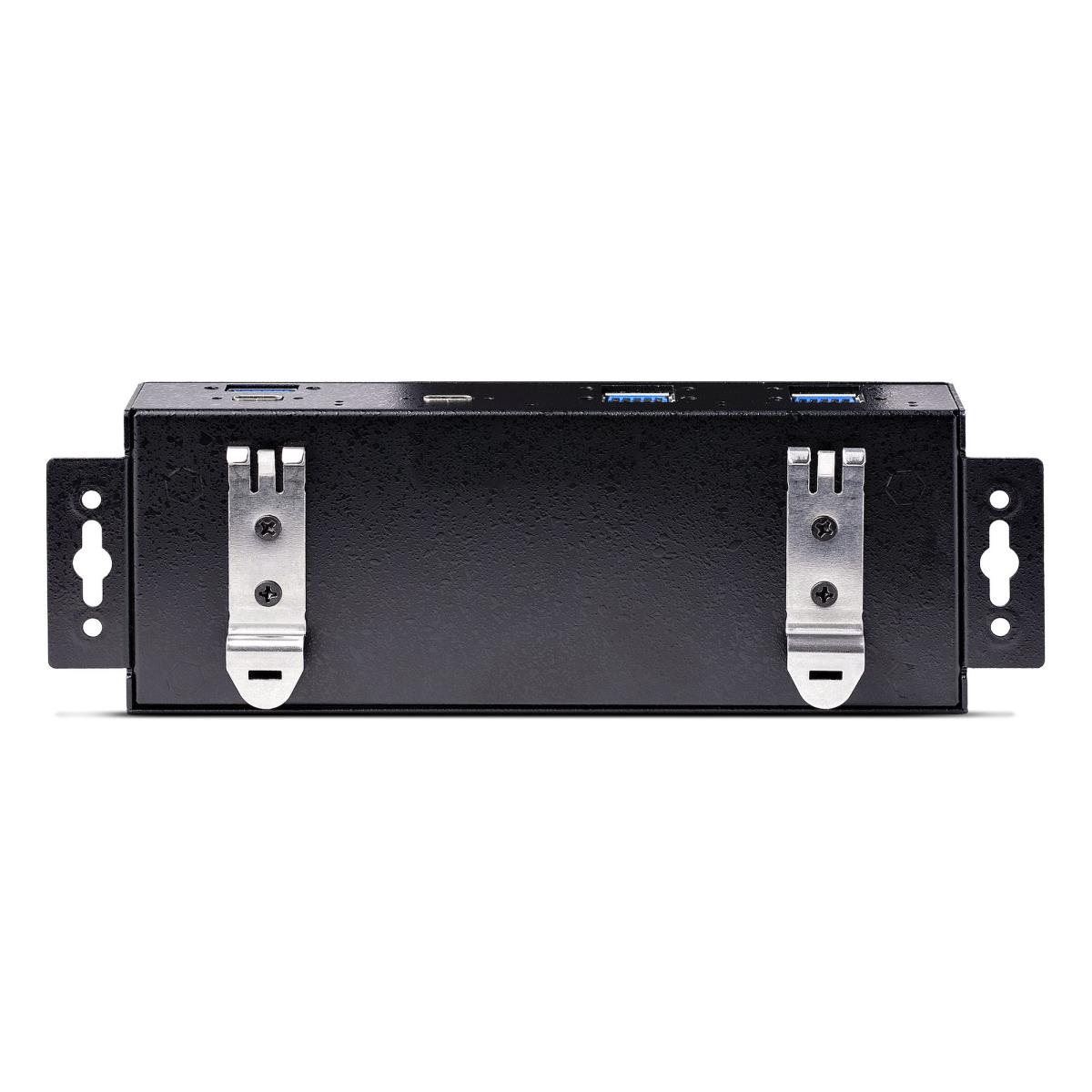 STARTECH.COM Industrial USB 10gbps Hub 7-port With Power Adapter, Metal, Mountable, 5x USB-a And 2x USB-c
