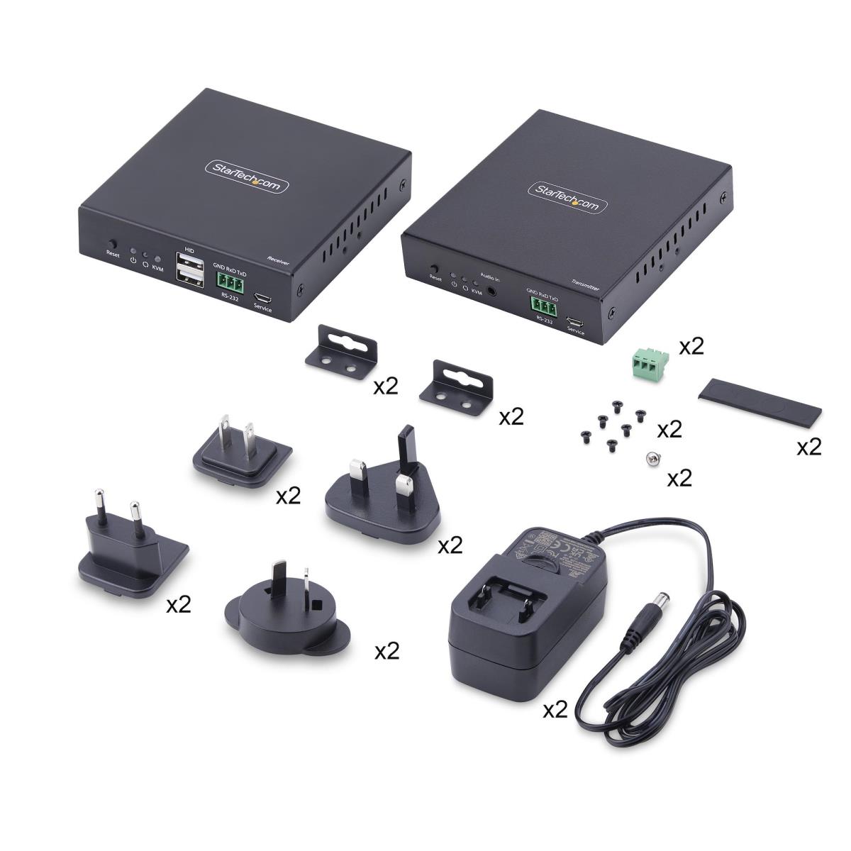 STARTECH.COM Hdmi KVM Extender Over Ip Network 4k 60hz Driverless Hdmi And USB Over Ethernet/CAT6 Avoip Tra