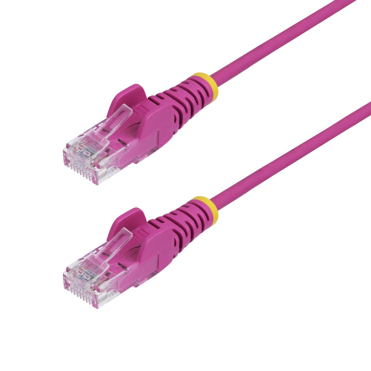 STARTECH.COM Patch Cable - CAT6 - Utp - Snagless - Slim - 1.5m Pink Slim