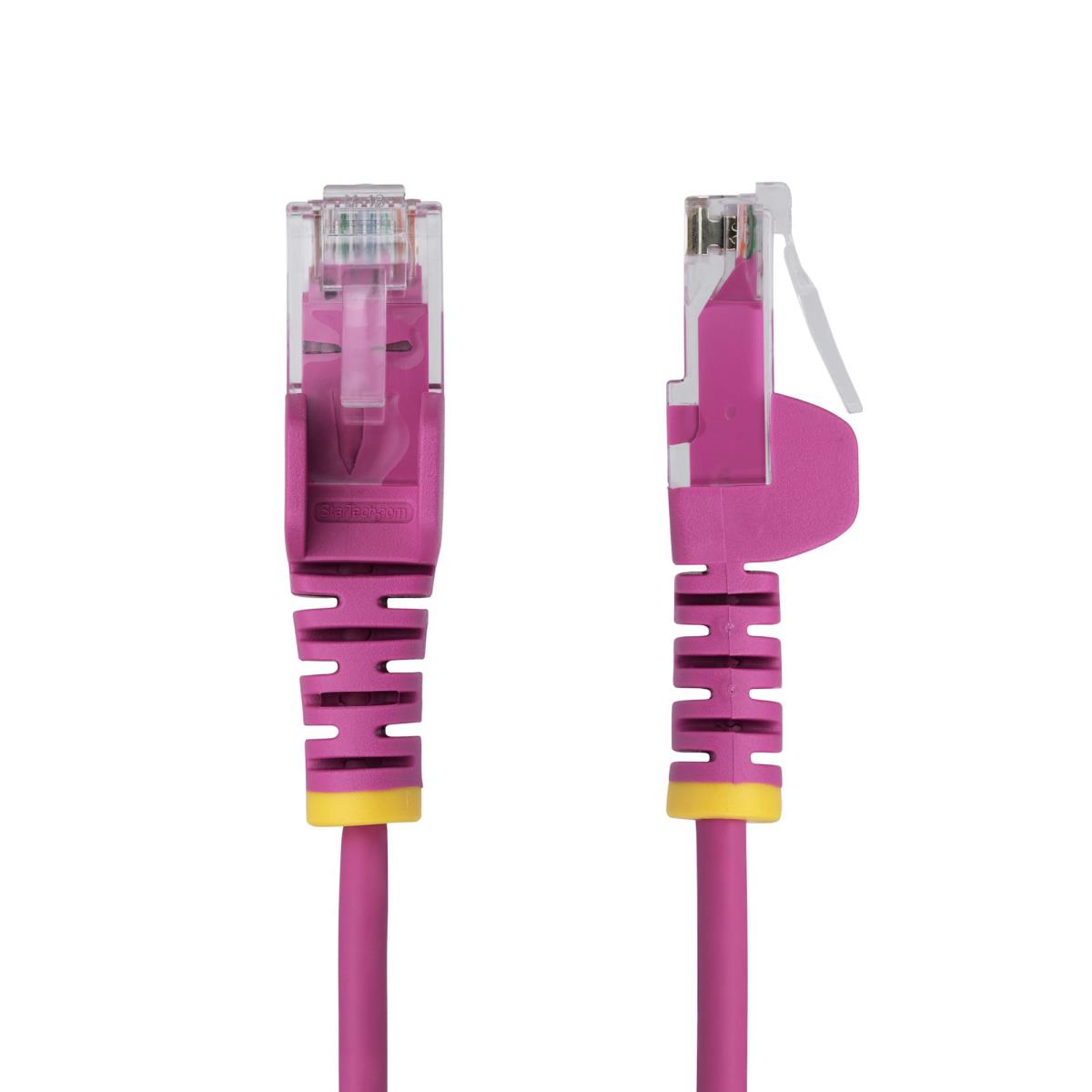 STARTECH.COM Patch Cable - CAT6 - Utp - Snagless - Slim - 1.5m Pink Slim