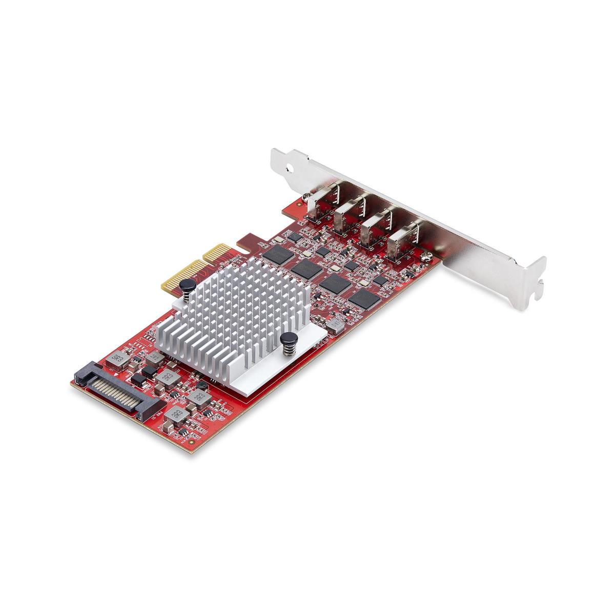 STARTECH.COM USB Controllers Pci-e Expansion Card - 4-port USB Type-c Pcie Card, USB 3.2 10gbps USB-c - 4x Independent