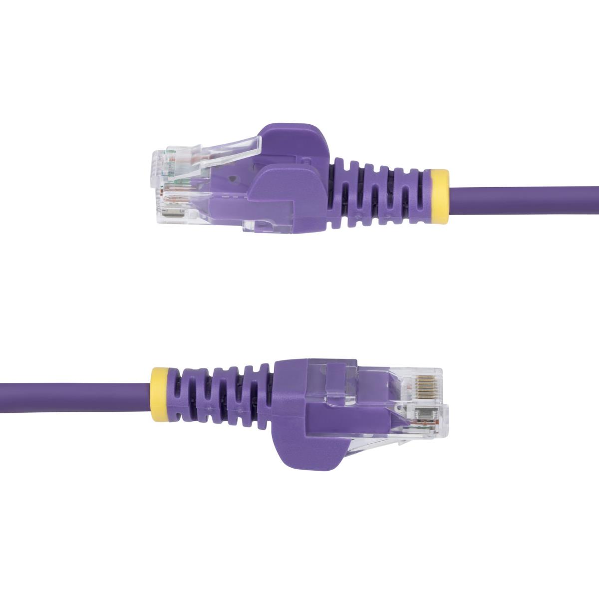 STARTECH.COM Patch Cable - CAT6 - Utp - Snagless - Slim - 15m Purple