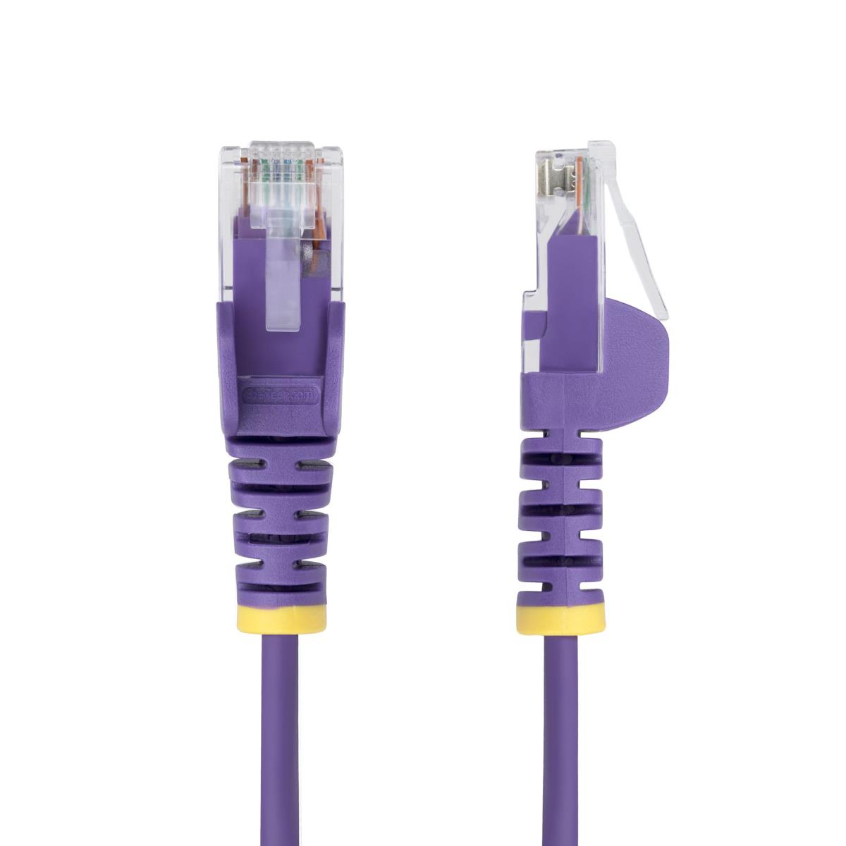 STARTECH.COM Patch Cable - CAT6 - Utp - Snagless - Slim - 1.5m - Purple