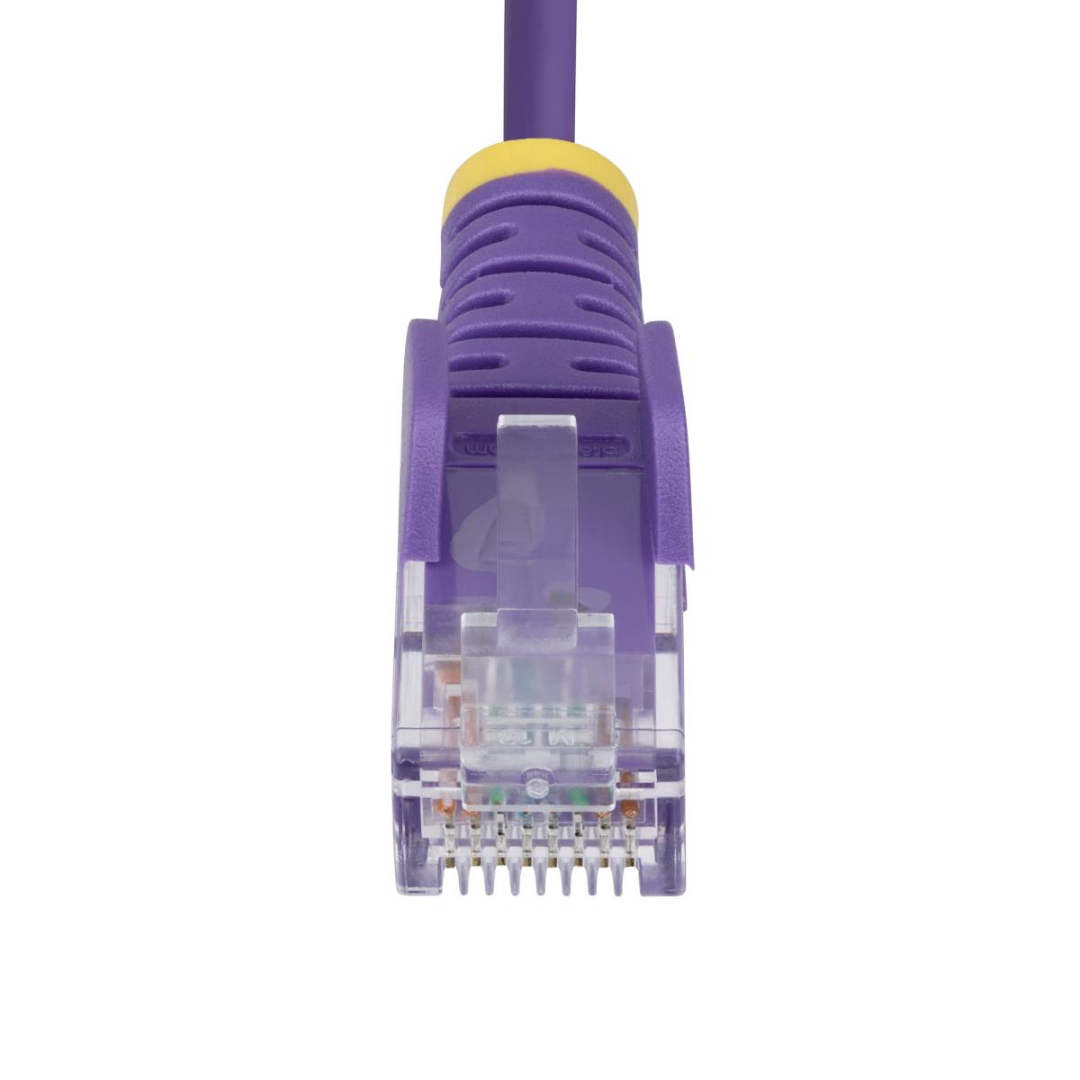 STARTECH.COM Patch Cable - CAT6 - Utp - Snagless - Slim - 1.5m - Purple