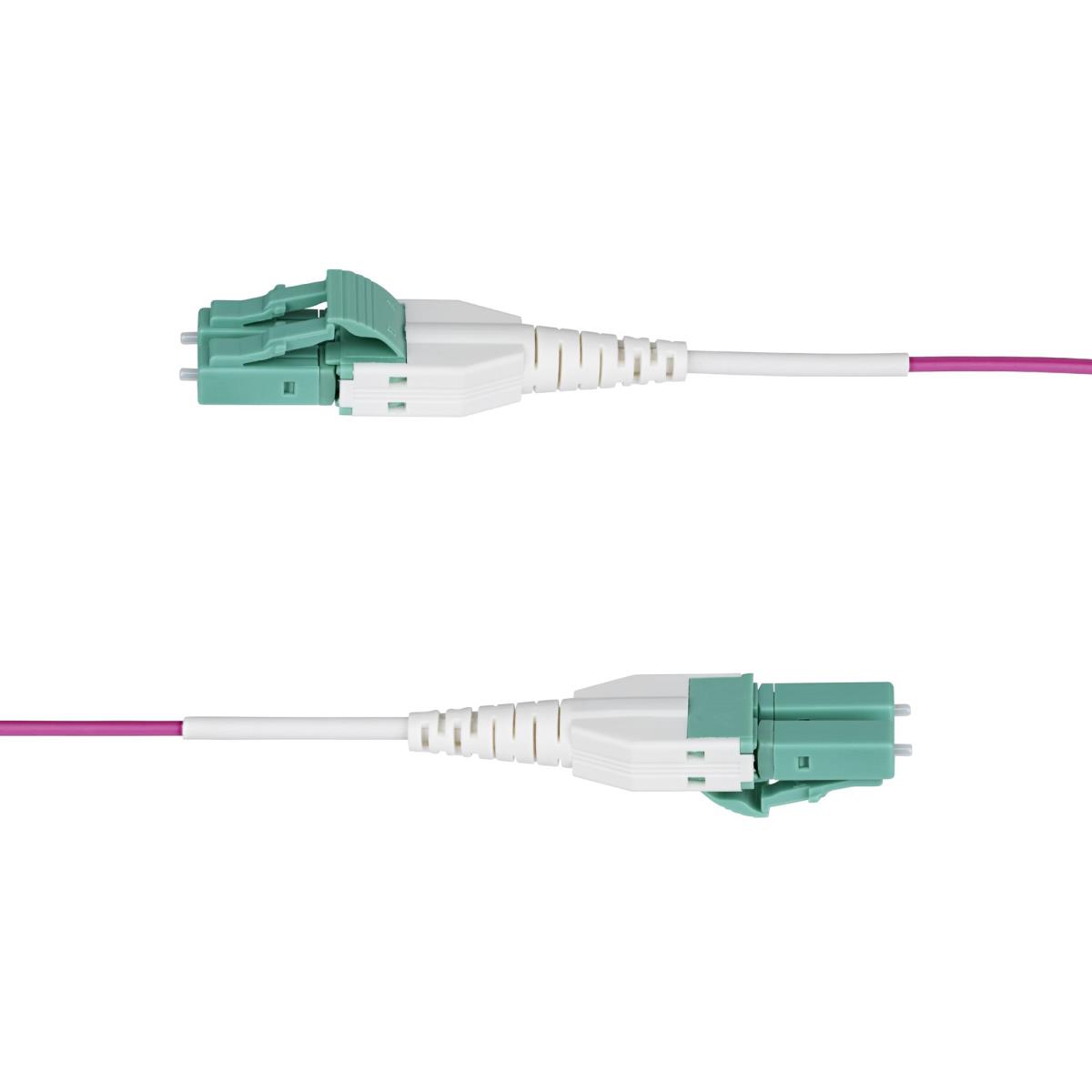 STARTECH.COM Fiber Optic Cable - Om4 Lc/lc Multimode 40g/100g Lommf/vcsel 50m Erika Violet